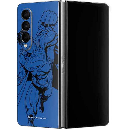 DC Comics Superman Comic Pop Galaxy Z Fold4 5G Skin